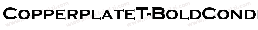 CopperplateT-BoldCondensed字体转换