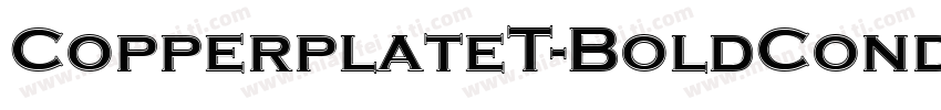 CopperplateT-BoldCondensed字体转换