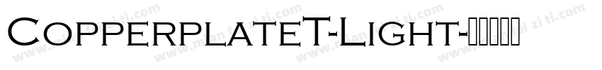 CopperplateT-Light字体转换