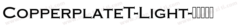 CopperplateT-Light字体转换