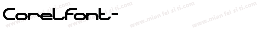 CorelFont字体转换