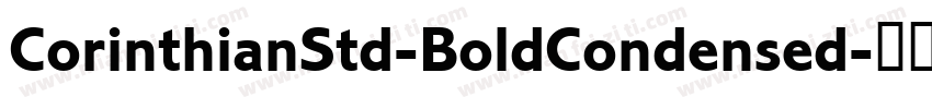 CorinthianStd-BoldCondensed字体转换