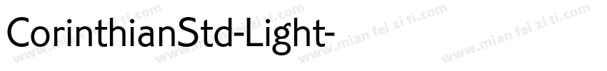 CorinthianStd-Light字体转换
