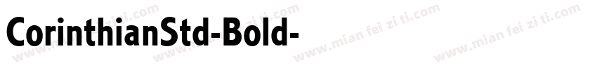 CorinthianStd-Bold字体转换