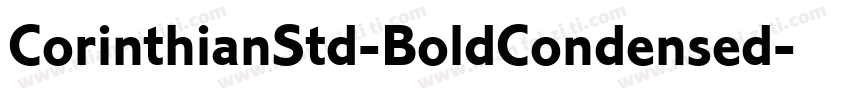 CorinthianStd-BoldCondensed字体转换
