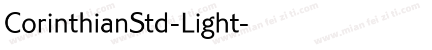 CorinthianStd-Light字体转换