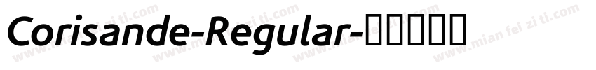 Corisande-Regular字体转换