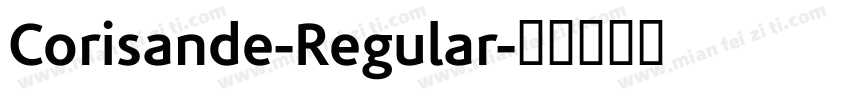 Corisande-Regular字体转换