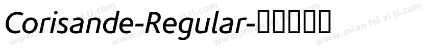 Corisande-Regular字体转换