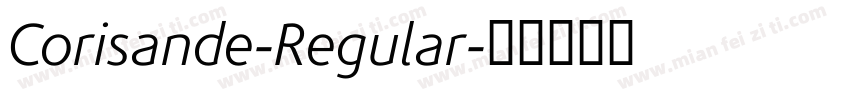 Corisande-Regular字体转换