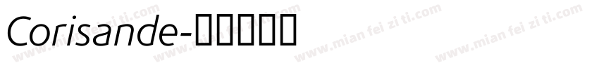 Corisande字体转换