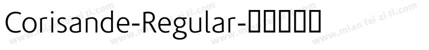 Corisande-Regular字体转换