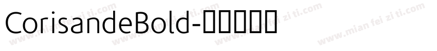 CorisandeBold字体转换