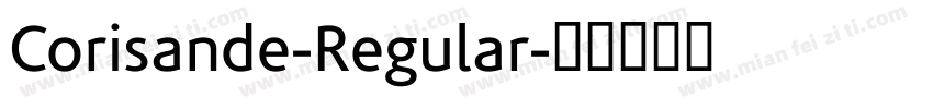 Corisande-Regular字体转换