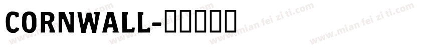 CORNWALL字体转换