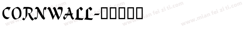 CORNWALL字体转换
