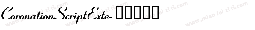 CoronationScriptExte字体转换