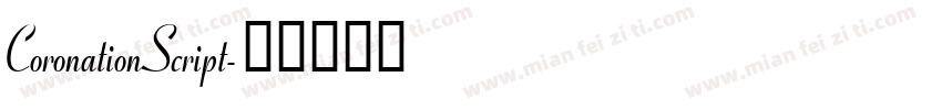 CoronationScript字体转换