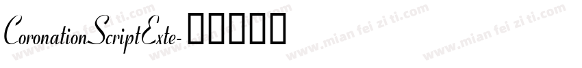 CoronationScriptExte字体转换
