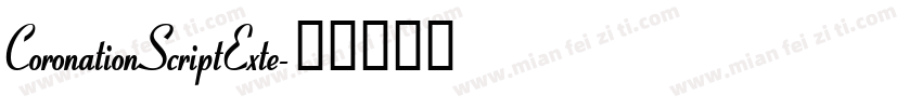 CoronationScriptExte字体转换