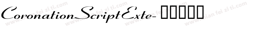 CoronationScriptExte字体转换