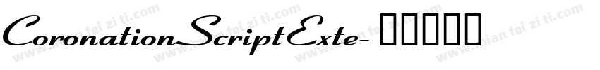 CoronationScriptExte字体转换
