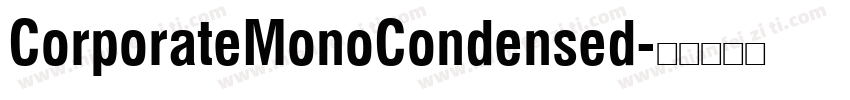 CorporateMonoCondensed字体转换