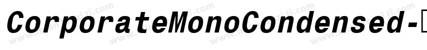 CorporateMonoCondensed字体转换