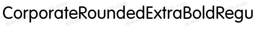 CorporateRoundedExtraBoldRegularSWF字体转换