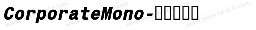 CorporateMono字体转换