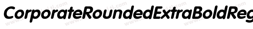 CorporateRoundedExtraBoldRegularSWF字体转换