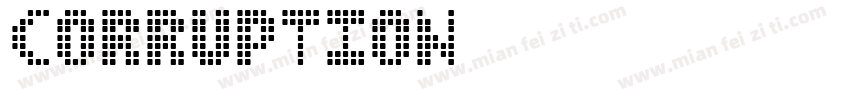 corruption字体转换