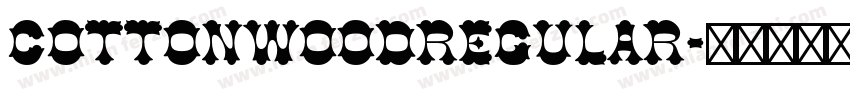 CottonwoodRegular字体转换