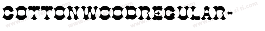 CottonwoodRegular字体转换