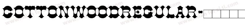 CottonwoodRegular字体转换