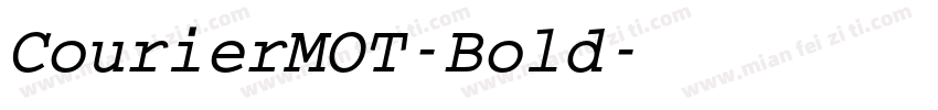 CourierMOT-Bold字体转换