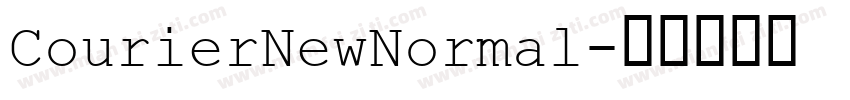 CourierNewNormal字体转换