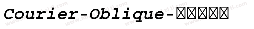 Courier-Oblique字体转换