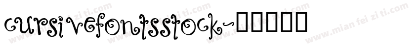 cursivefontsstock字体转换