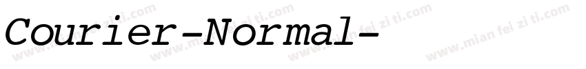 Courier-Normal字体转换