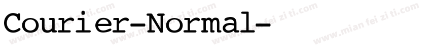 Courier-Normal字体转换