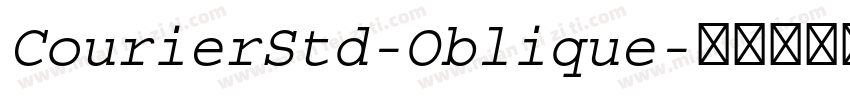 CourierStd-Oblique字体转换