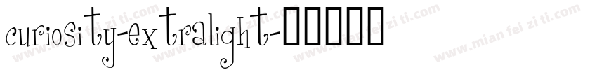 curiosity-extralight字体转换