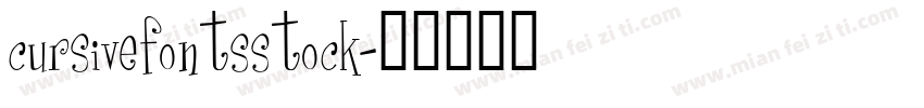 cursivefontsstock字体转换