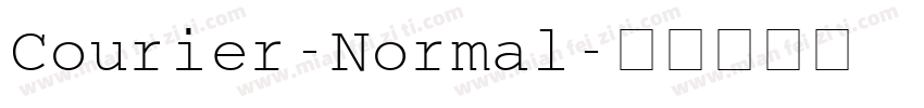 Courier-Normal字体转换