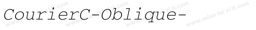 CourierC-Oblique字体转换