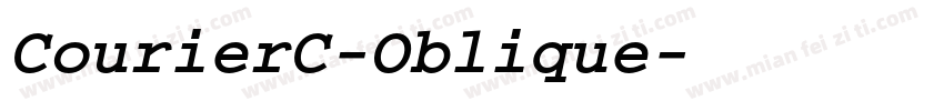 CourierC-Oblique字体转换