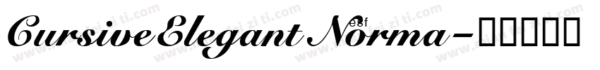 CursiveElegantNorma字体转换