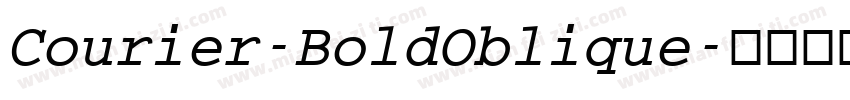 Courier-BoldOblique字体转换