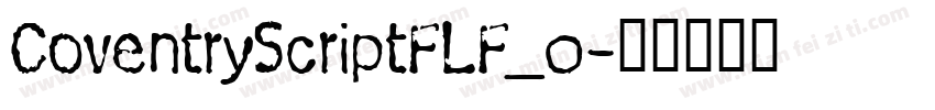 CoventryScriptFLF_0字体转换